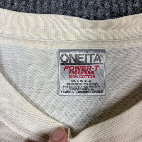 Vintage Oneita Shirt Women's XL Mothers At Home The Few The Proud The Brave - Picture 3 of 7